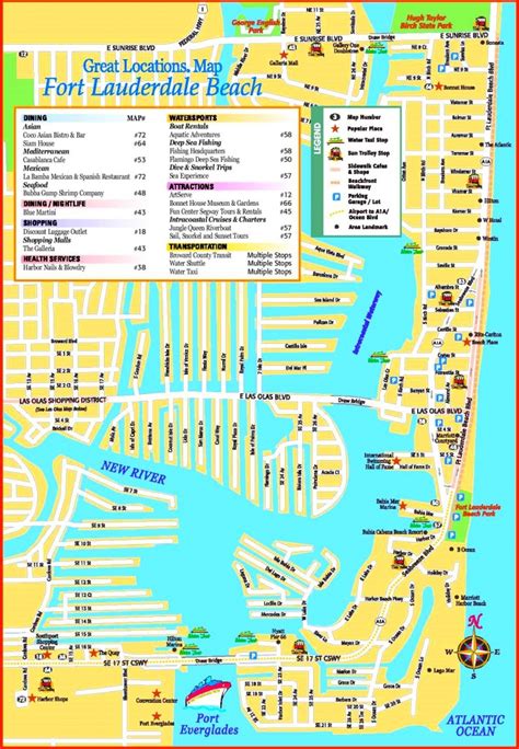 Las Olas Map & Directory | Best Restaurants, Shops & Things To Do - Street Map Of Fort ...