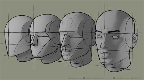 Planes of the Head, from Andrew Loomis Method - Finished Projects ...