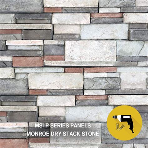 MSI P-SERIES | Mortarless Stone Panels - M-Rock Stone Solutions | Stone veneer, Stone veneer ...