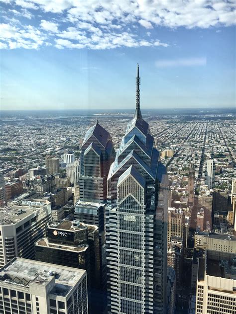 One Liberty Place from 56th floor of Comcast Center : r/philadelphia