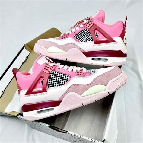 Air Jordan 4 Retro Pink Sneakers – Shozon