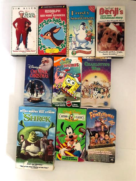 Vintage VHS Tapes Disney Dr Seuss Christmas Classics Dreamworks Universal Paramont Christmas - Etsy