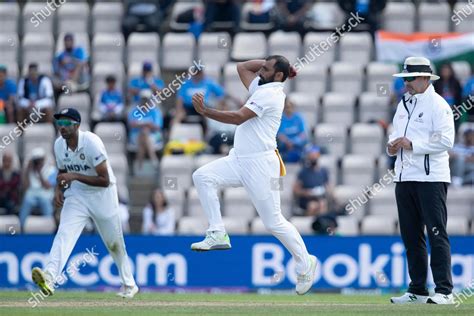 Mohammad Shami India Bowling Action During Editorial Stock Photo ...