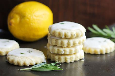 Lemon Rosemary Shortbread Cookies | Golden Barrel