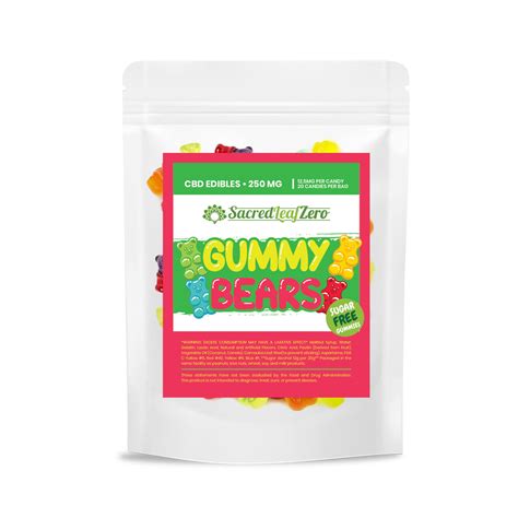 CBD Sugar Free Gummies - 20 per Bag - 12.5MG Each – Sacred Leaf