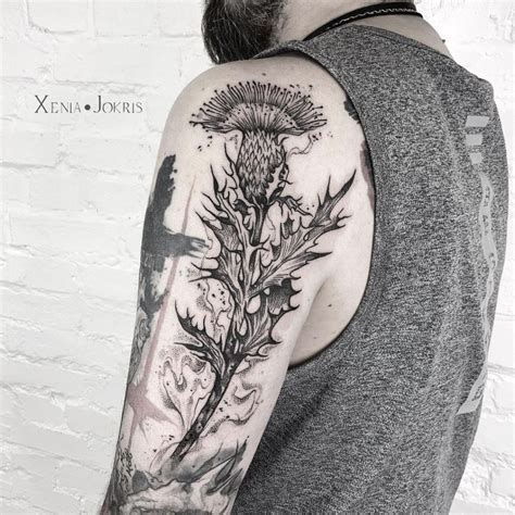 101 Amazing Thistle Tattoo Ideas You Need To See! | Outsons | Men's Fashion Tips And Style Guide ...