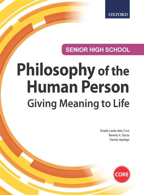 SHS Philosophy of the Human Person: Giving Meaning to Life – MegaTEXTS ...