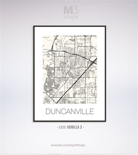 Duncanville Texas Duncanville TX Map Duncanville Map - Etsy