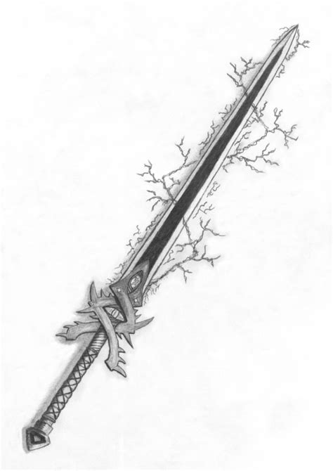 sword by cokolwiek on DeviantArt Espada Dibujo, Espada De Fantasía, Armadura De Caballero ...