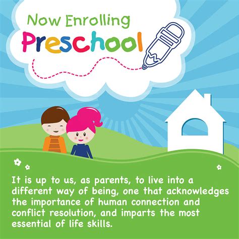 Now Enrolling Preschool Poster Design Drawing by Serena King | Fine Art America