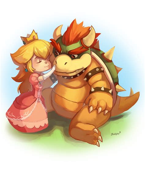 Peach and Bowser by BloodnSpice on DeviantArt