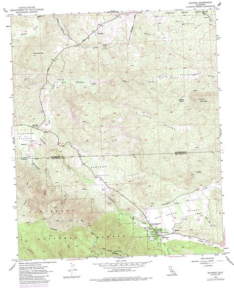 Aguanga topographic map, CA - USGS Topo Quad 33116d7