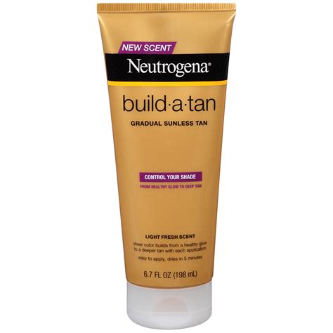 Amazon.com : Neutrogena Build-A-Tan Gradual Sunless Tanning Lotion, Lightweight Self-Tanning ...