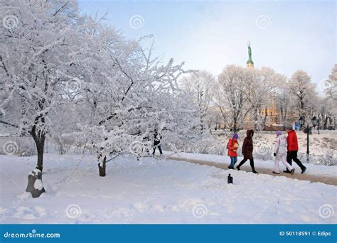 Capital City of Latvia Riga. Editorial Photo - Image of weather, latvia ...