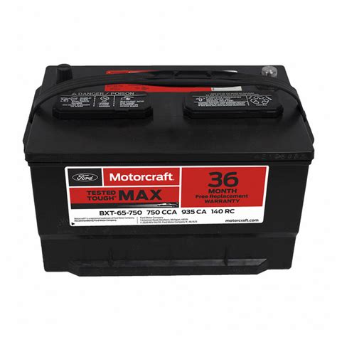 Genuine Vehicle Battery for 1996-2023 Ford | Part# BXT-65-750 | Ted Britt Parts