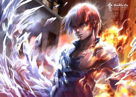 Shoto Todoroki HD Wallpaper - My Hero Academia