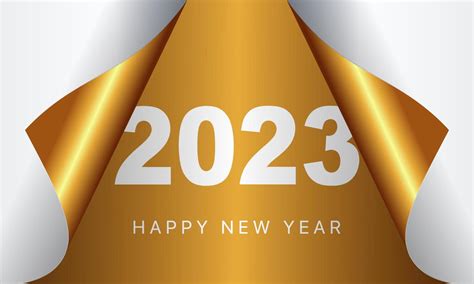 Happy New Year 2023 greeting card design template. End of 2022 and beginning of 2023. The ...