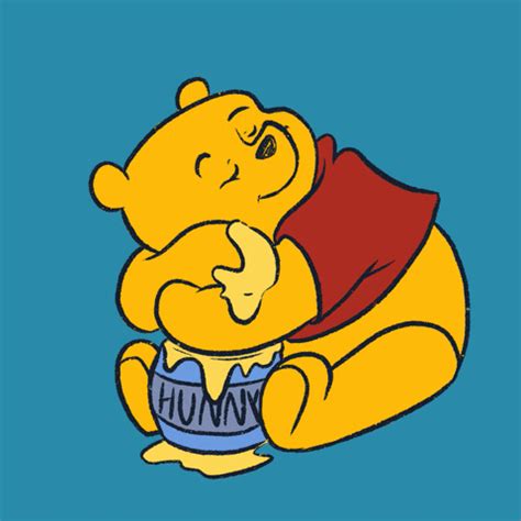 Winnie The Pooh Eating Honey Gif