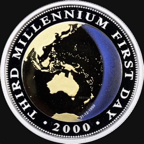 2000 Gold Bimetal $20 Proof Coin Millennium | Sterling & Currency