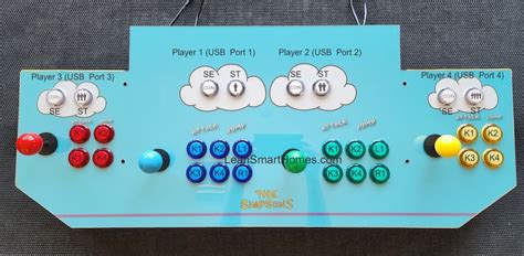 Arcade1Up Custom 4 Player Control Panel Mod (99 Lives Arcade)