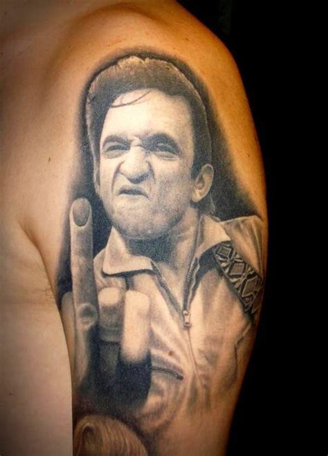 johnny cash finger tattoo - toocun