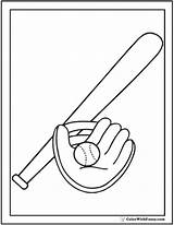 Baseball Glove Coloring Page sketch template