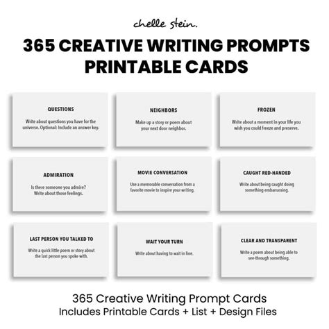 365 Creative Writing Prompts - ThinkWritten