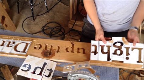 Woodworking: Make Custom Router Letter Stencils // How -To | Router letters, Router letter ...