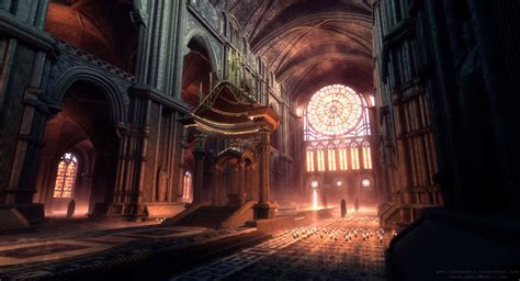 UDK - The Cathedral | Cathedral, Environment design, Fantasy