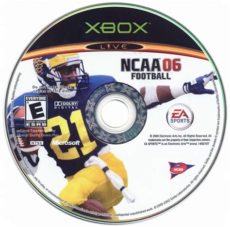 NCAA Football 06 (2005) box cover art - MobyGames