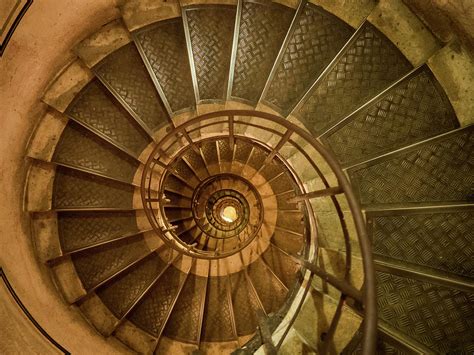 Arc de Triomphe Stairs Photograph by Morey Gers - Pixels