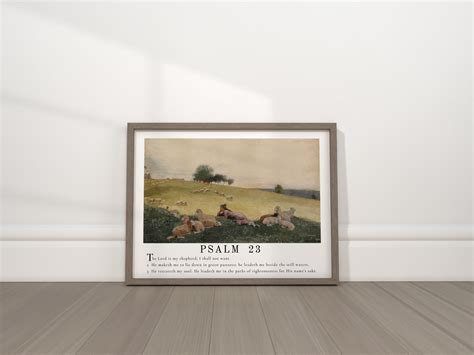 PSALM 23 the Lord is My Shepherd Wall Art PRINTABLE Psalm - Etsy