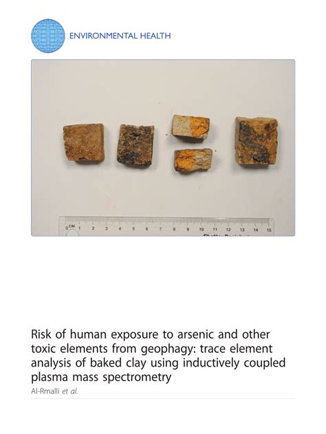 (PDF) Risk of human exposure to arsenic and other toxic elements from geophagy: Trace element ...