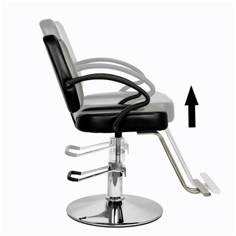 Mgaxyff Beauty Salon Woman Barber Chair Adjustable Height Hairdressing Chair Black, Hydraulic ...