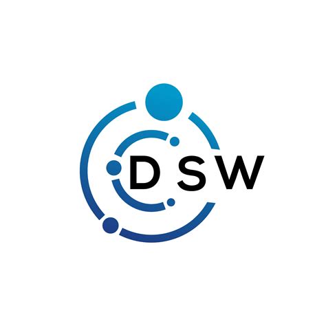 DSW letter logo design on white background. DSW creative initials letter logo concept. DSW ...