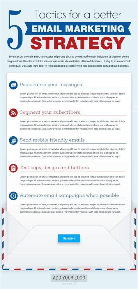 5 Tactics For a Better Email Marketing Strategy [Infographic Template]