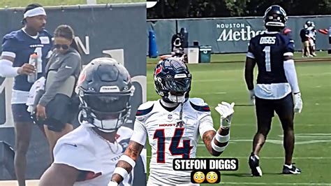 Stefon Diggs *FIRST LOOK* At Houston Texans OTA’s HIGHLIGHTS: Getting ...