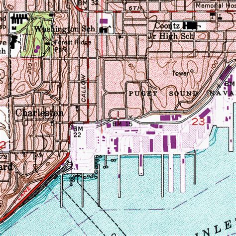 Puget Sound Naval Shipyard Map - Printable Maps Online