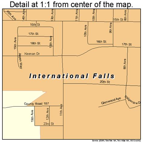 International Falls Minnesota Street Map 2731040