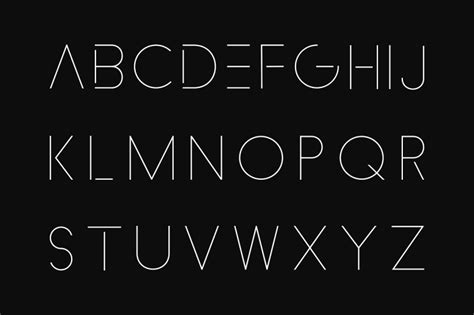 Minimalistic font. Thin design. By ExpressShop | TheHungryJPEG