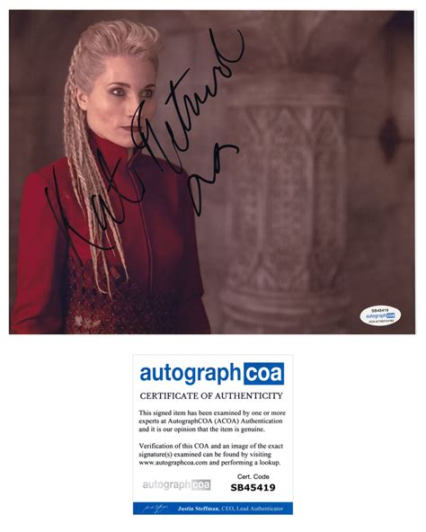 Kate Fleetwood Wheel of Time Signed Autograph 8x10 Photo ACOA | Outlaw Hobbies Authentic Autographs