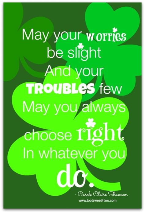 17 Irish Blessings, Proverbs and Toasts plus FREE Printables - Toot Sweet 4 Two