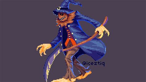 Scarecrow #pixelart #8bit #16bit - YouTube