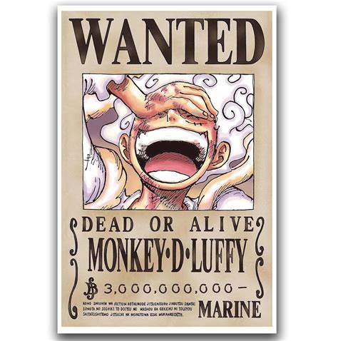 Anime One Piece Wanted Posters - Latest Luffy Bounty | Ubuy India