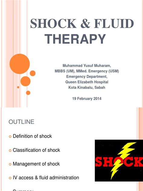 Shock & Fluid Therapy | PDF | Shock (Circulatory) | Diseases And Disorders