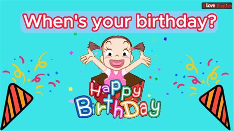 When's your birthday? Song / When's her birthday? Song/ Song for kids - YouTube