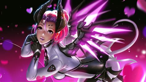 Mercy Overwatch Pink Artwork Girl 4k Mercy Overwatch Pink Artwork Girl ...