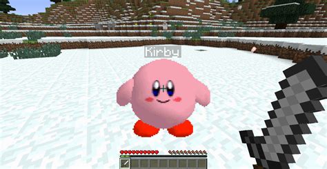 Kirby in Minecraft by nintendoscarface11 on DeviantArt