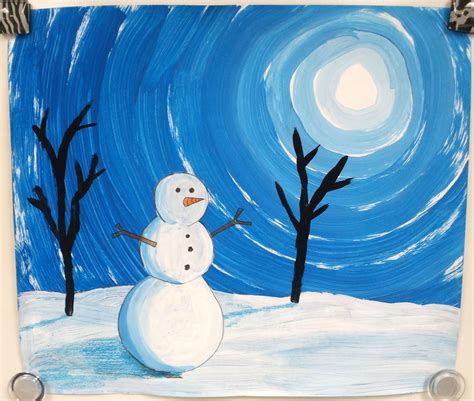 Art with Ms. Gram | Winter art projects, Winter art, Winter art lesson