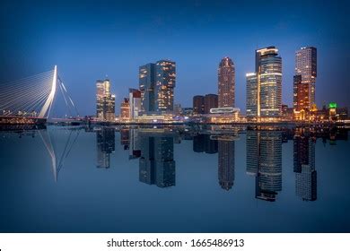 1,906 Rotterdam Skyline At Night Images, Stock Photos & Vectors ...